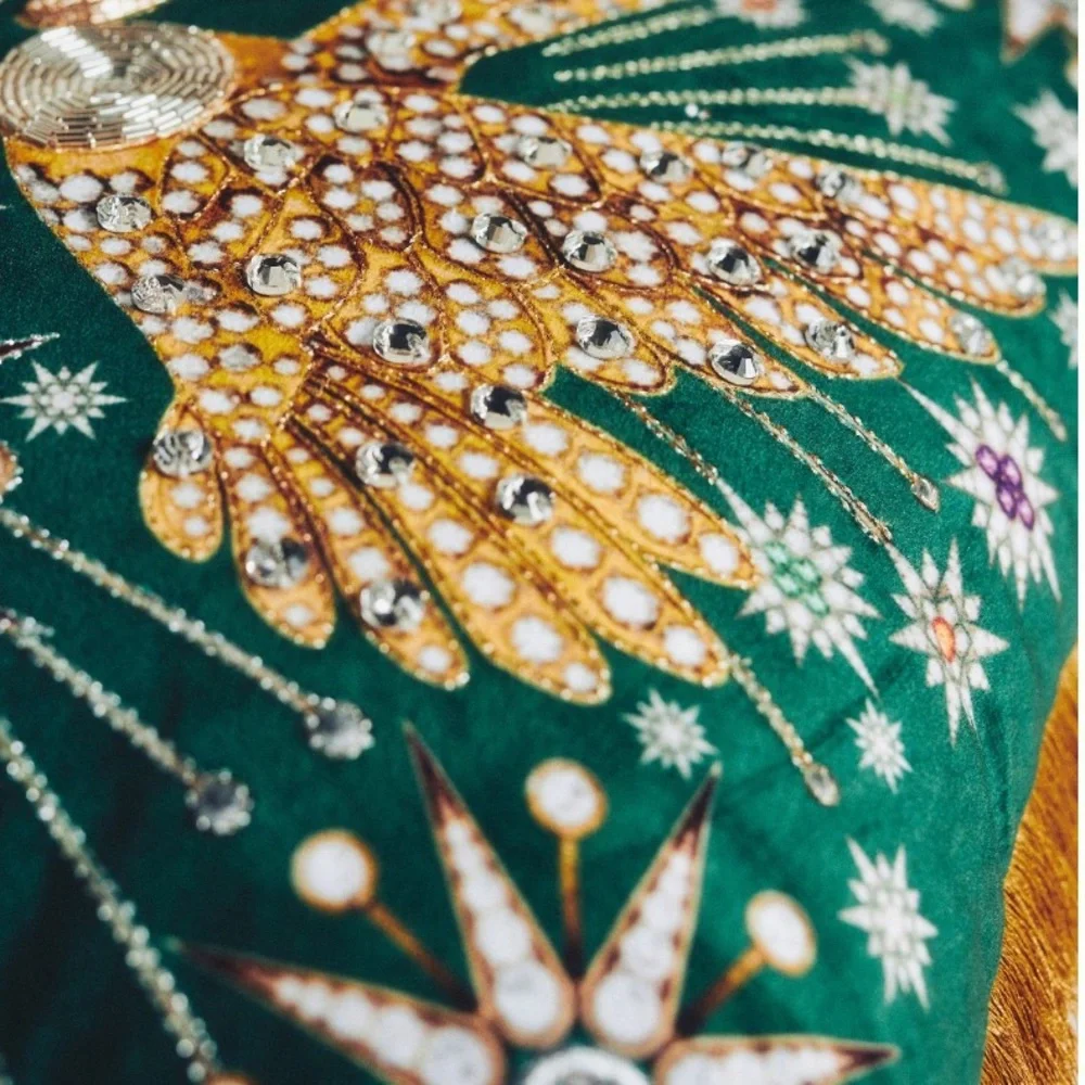 2 LEFT🔥 Catherine Martin X Anthropologie embellished pillows * - Picture 8 of 14